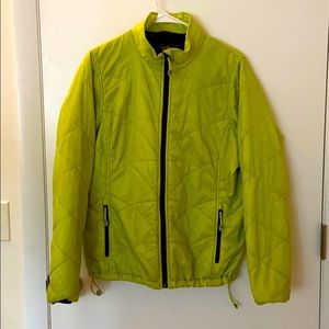 L.L.Bean neon green jacket